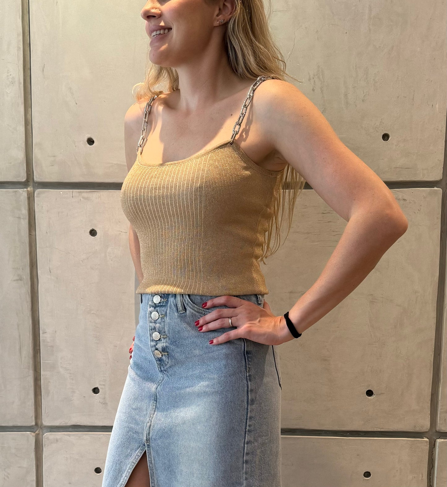 SHINY CHAINS TOP