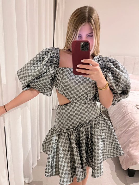 CLAIRE BLACK MINI DRESS